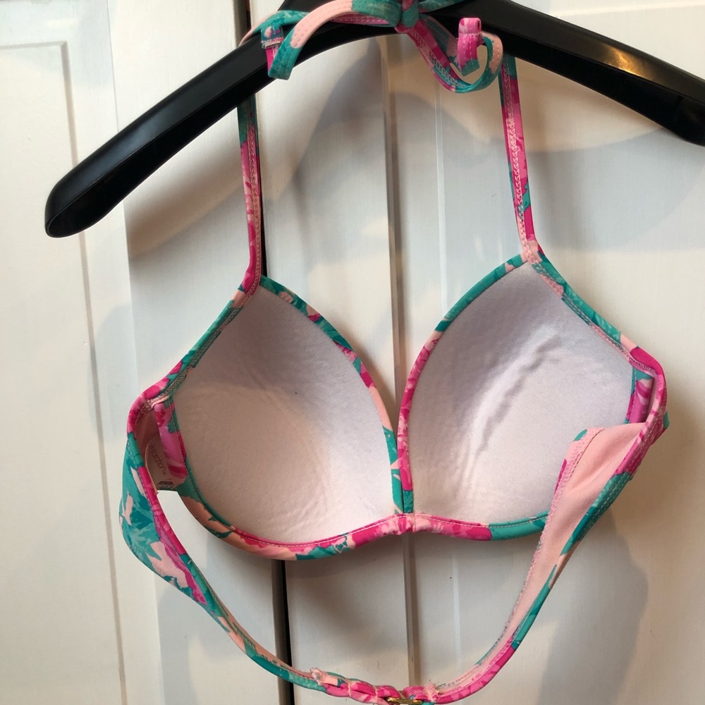 Flower Pattern Swim Suit Top - Picture 2 of 3